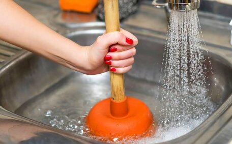 Unblocking Kitchen Sink Blocked Fat & Grease